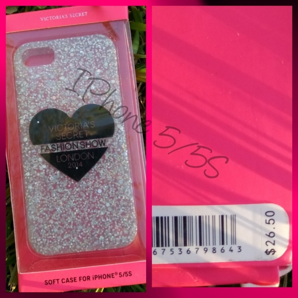 ⭐ V.S soft glittery phone case